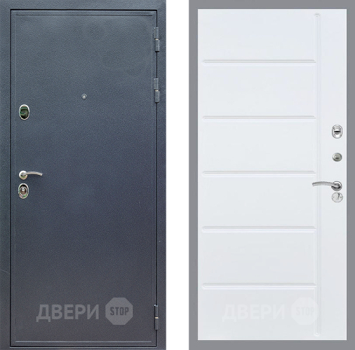 Входная металлическая Дверь Стоп СИЛЬВЕР ФЛ-102 Белый ясень в Раменском