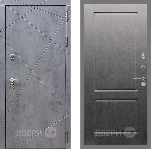 Входная металлическая Дверь Стоп Лучи ФЛ-117 Штукатурка графит в Раменском