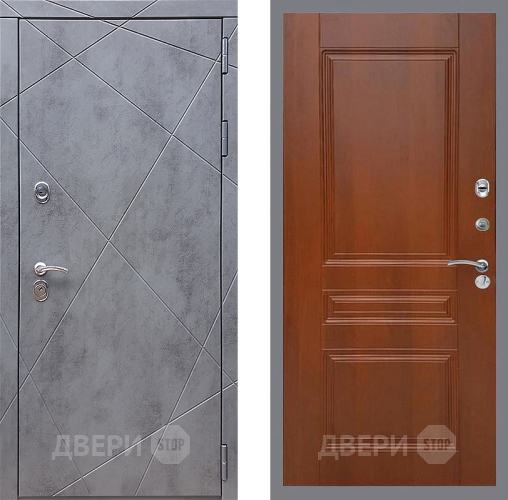 Дверь Стоп Лучи ФЛ-243 Итальянский орех в Раменском