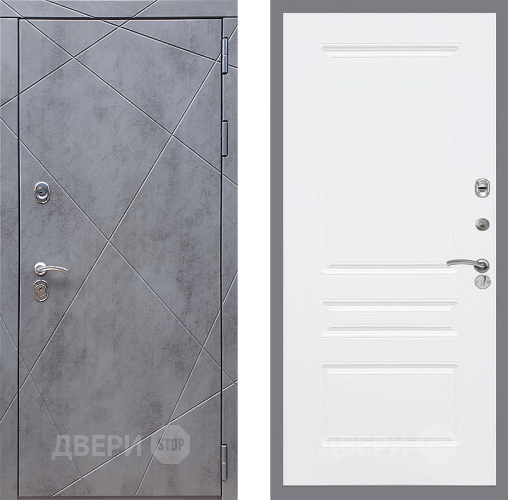 Дверь Стоп Лучи ФЛ-243 Силк Сноу в Раменском