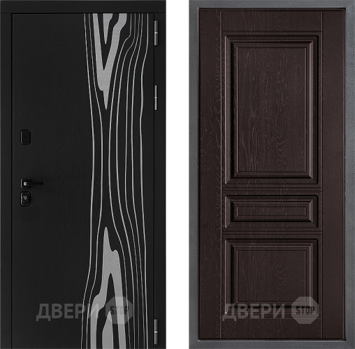 Входная металлическая Дверь Дверной континент ДК-12 ФЛ-243 Дуб шоколадный в Раменском