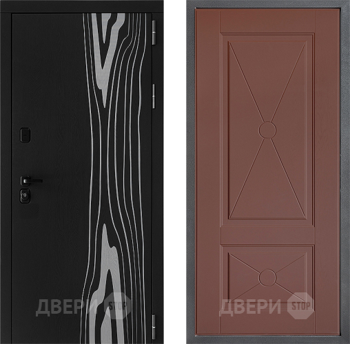 Дверь Дверной континент ДК-12 ФЛ-617 Ясень шоколадный в Раменском