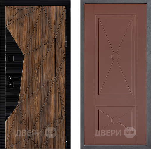 Дверь Дверной континент ДК-11 ФЛ-617 Ясень шоколадный в Раменском