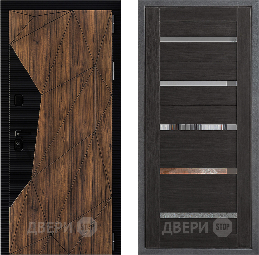 Входная металлическая Дверь Дверной континент ДК-11 ФЛ-47 Венге в Раменском