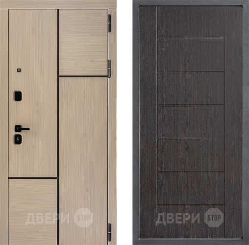 Входная металлическая Дверь Дверной континент ДК-14 ФЛ-Лайн Венге в Раменском