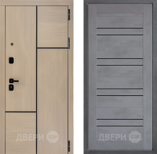 Дверь Дверной континент ДК-14 ФЛ-49 Бетон серый в Раменском