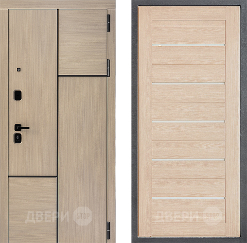 Входная металлическая Дверь Дверной континент ДК-14 ФЛ-46 Капучино в Раменском