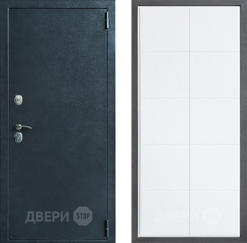 Входная металлическая Дверь Дверной континент ДК-70 Дизайн ФЛ-Кватро Белое дерево в Раменском