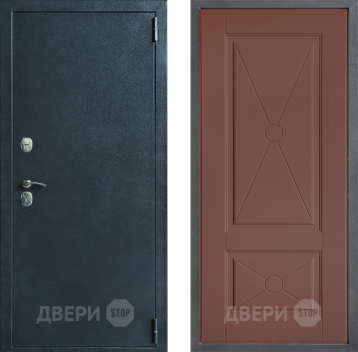 Входная металлическая Дверь Дверной континент ДК-70 Дизайн ФЛ-617 Ясень шоколадный в Раменском