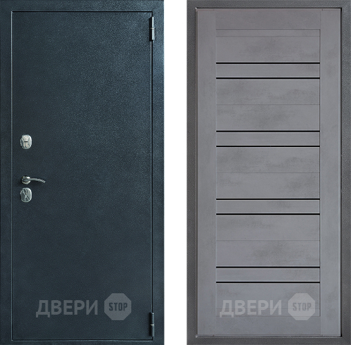 Входная металлическая Дверь Дверной континент ДК-70 Дизайн ФЛ-49 Бетон серый в Раменском