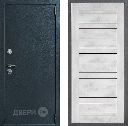 Входная металлическая Дверь Дверной континент ДК-70 Дизайн ФЛ-49 Бетон снежный в Раменском