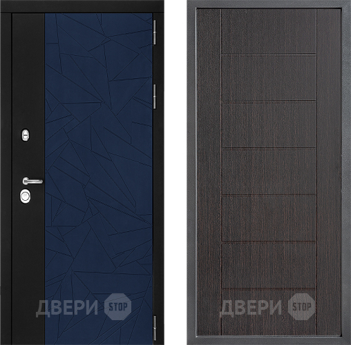 Входная металлическая Дверь Дверной континент ДК-9 ФЛ-Лайн Венге в Раменском