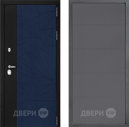 Входная металлическая Дверь Дверной континент ДК-9 ФЛ-649 Графит софт в Раменском