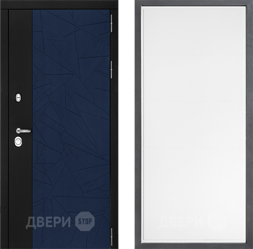 Входная металлическая Дверь Дверной континент ДК-9 ФЛ-649 Белый софт в Раменском