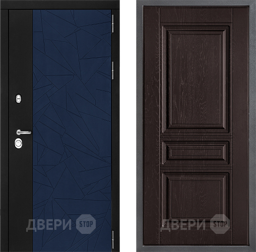 Входная металлическая Дверь Дверной континент ДК-9 ФЛ-243 Дуб шоколадный в Раменском