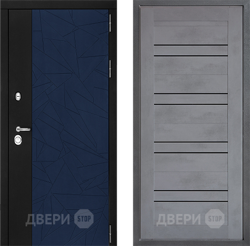 Дверь Дверной континент ДК-9 ФЛ-49 Бетон серый в Раменском