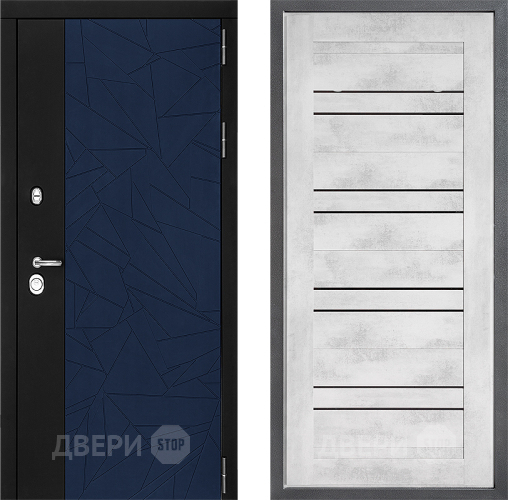 Входная металлическая Дверь Дверной континент ДК-9 ФЛ-49 Бетон снежный в Раменском