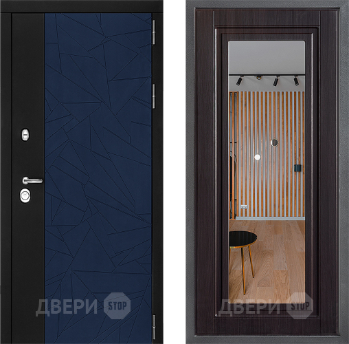 Дверь Дверной континент ДК-9 ФЛЗ Зеркало Венге в Раменском