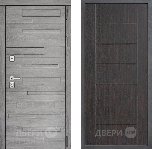 Входная металлическая Дверь Дверной континент ДК-10 ФЛ-Лайн Венге в Раменском