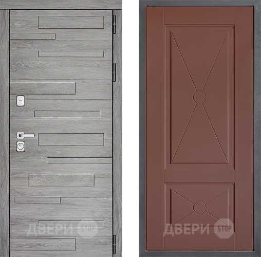 Дверь Дверной континент ДК-10 ФЛ-617 Ясень шоколадный в Раменском