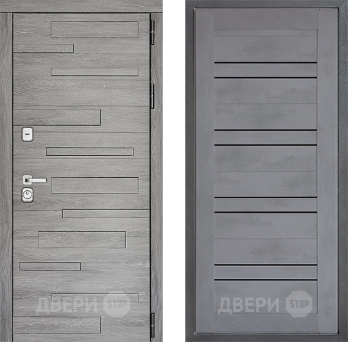 Дверь Дверной континент ДК-10 ФЛ-49 Бетон серый в Раменском