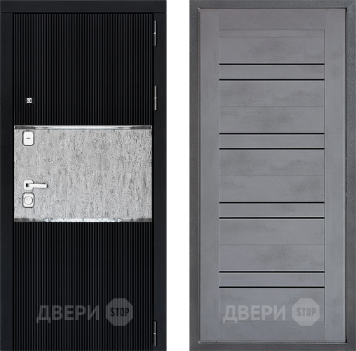 Входная металлическая Дверь Дверной континент ДК-13 ФЛ-49 Бетон серый в Раменском
