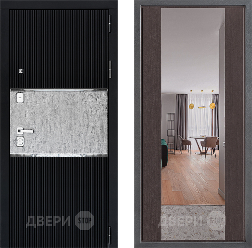 Дверь Дверной континент ДК-13 ФЛЗ-1 Зеркало Венге в Раменском