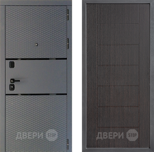 Дверь Дверной континент Диамант Дизайн ФЛ-Лайн Венге в Раменском