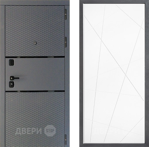 Дверь Дверной континент Диамант Дизайн ФЛ-655 Белый софт в Раменском