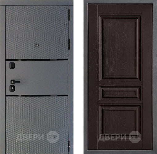 Дверь Дверной континент Диамант Дизайн ФЛ-243 Дуб шоколадный в Раменском