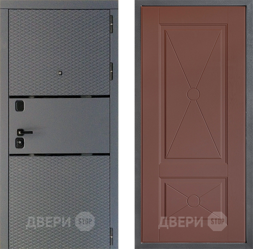 Входная металлическая Дверь Дверной континент Диамант Дизайн ФЛ-617 Ясень шоколадный в Раменском