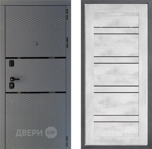 Дверь Дверной континент Диамант Дизайн ФЛ-49 Бетон снежный в Раменском