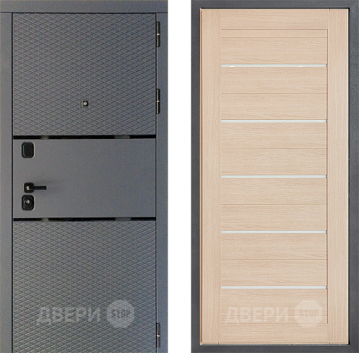 Входная металлическая Дверь Дверной континент Диамант Дизайн ФЛ-46 Капучино в Раменском