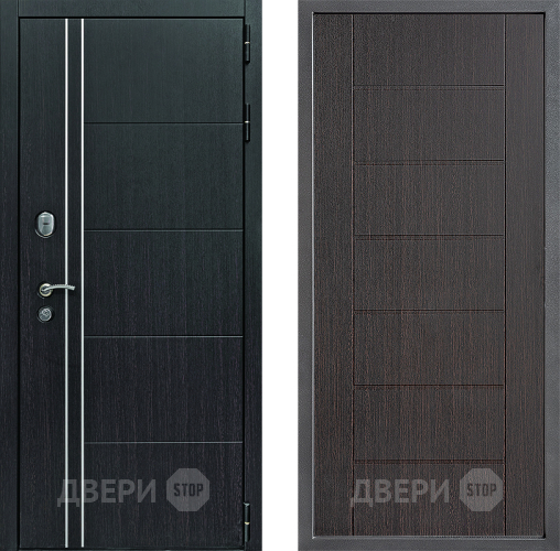Входная металлическая Дверь Дверной континент Теплолюкс Дизайн ФЛ-Лайн Венге в Раменском
