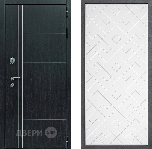 Входная металлическая Дверь Дверной континент Теплолюкс Дизайн ФЛ-Тиффани Белый софт в Раменском