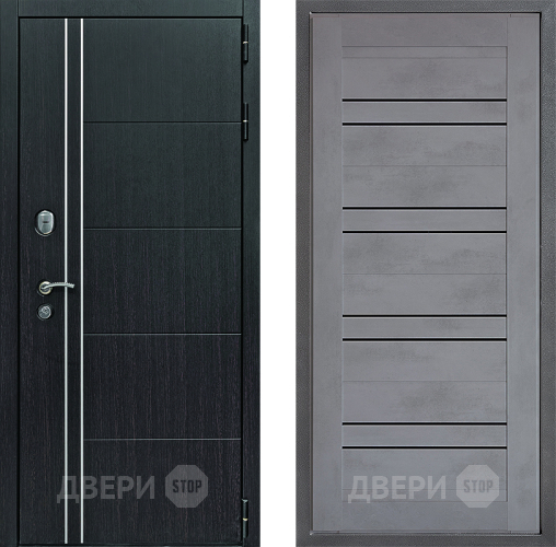 Входная металлическая Дверь Дверной континент Теплолюкс Дизайн ФЛ-49 Бетон серый в Раменском