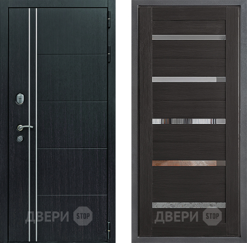Входная металлическая Дверь Дверной континент Теплолюкс Дизайн ФЛ-47 Венге в Раменском