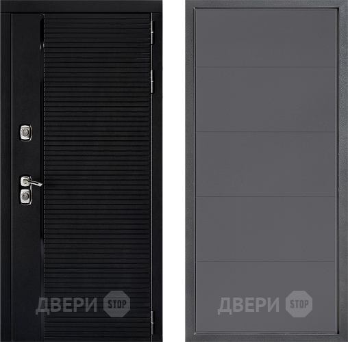 Входная металлическая Дверь Дверной континент ДК-1 ФЛ-649 Графит софт в Раменском
