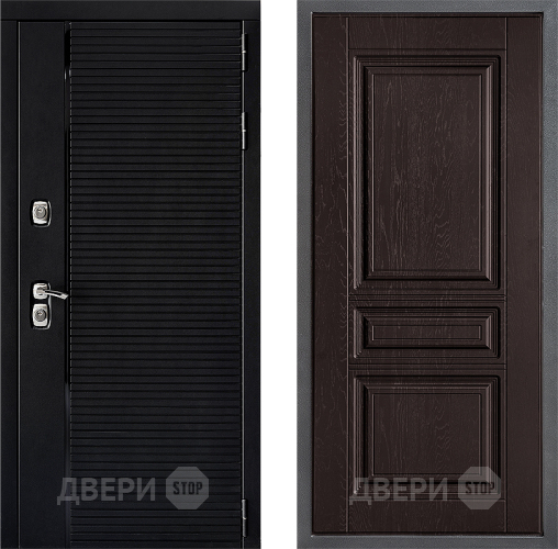 Входная металлическая Дверь Дверной континент ДК-1 ФЛ-243 Дуб шоколадный в Раменском