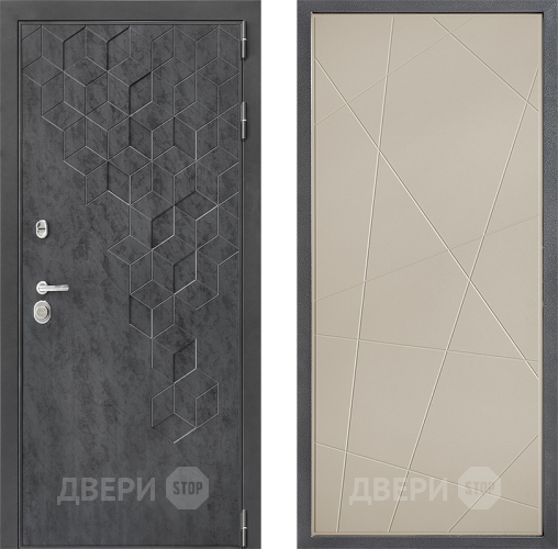 Входная металлическая Дверь Дверной континент ДК-3/713 ФЛ-655 Капучино в Раменском