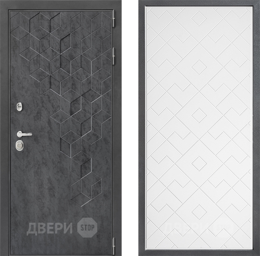 Дверь Дверной континент ДК-3/713 ФЛ-Тиффани Белый софт в Раменском