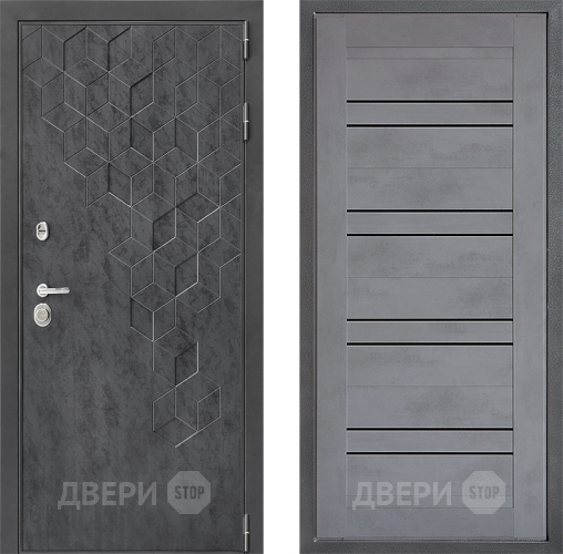 Дверь Дверной континент ДК-3/713 ФЛ-49 Бетон серый в Раменском