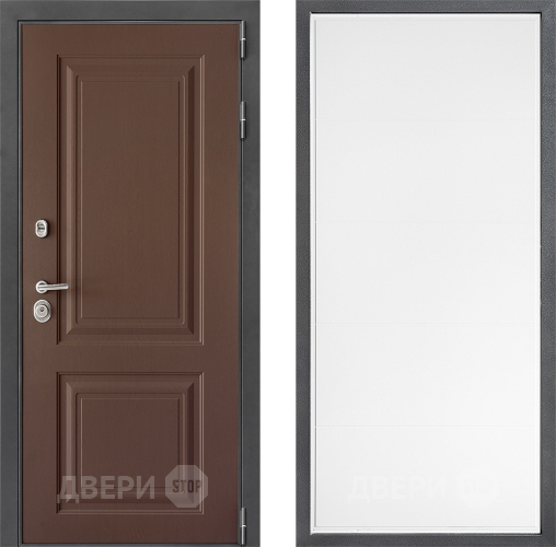 Входная металлическая Дверь Дверной континент ДК-3/729 ФЛ-649 Белый софт в Раменском