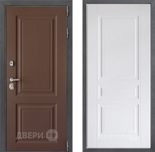 Дверь Дверной континент ДК-3/729 ФЛ-243 Альберо Браш серебро в Раменском