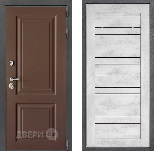 Входная металлическая Дверь Дверной континент ДК-3/729 ФЛ-49 Бетон снежный в Раменском