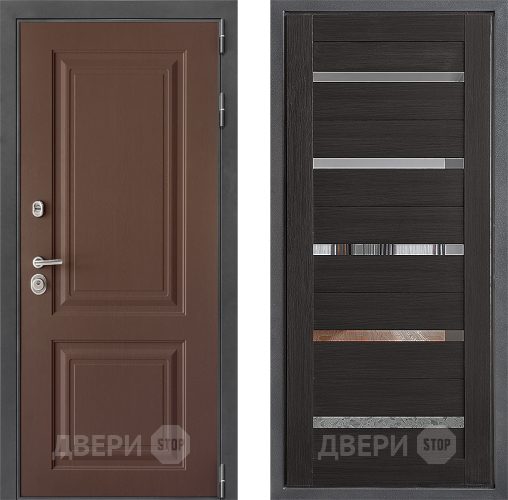 Входная металлическая Дверь Дверной континент ДК-3/729 ФЛ-47 Венге в Раменском
