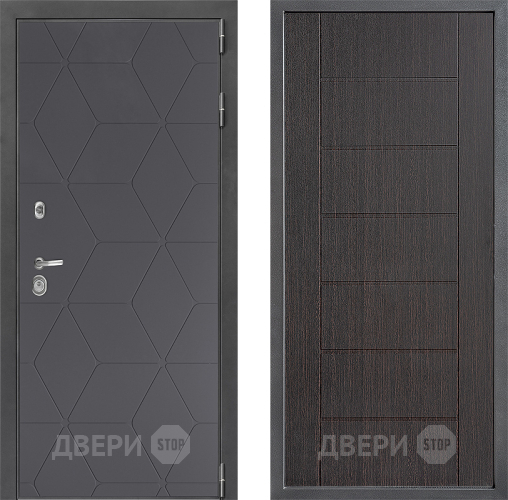 Входная металлическая Дверь Дверной континент ДК-3/744 ФЛ-Лайн Венге в Раменском