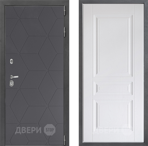 Дверь Дверной континент ДК-3/744 ФЛ-243 Альберо Браш серебро в Раменском