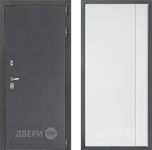 Дверь Дверной континент ДК-3/744 ФЛ-757 Белое Стекло Софт милк в Раменском