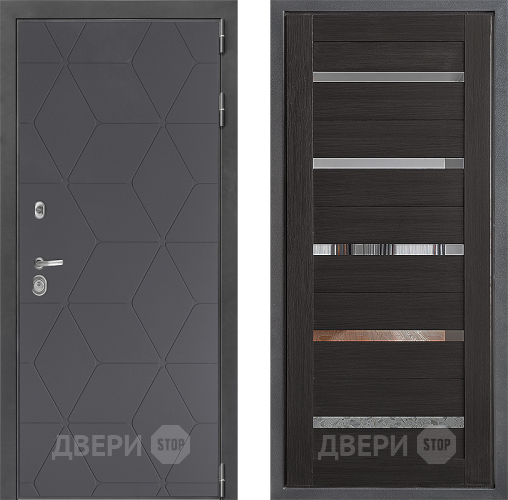 Входная металлическая Дверь Дверной континент ДК-3/744 ФЛ-47 Венге в Раменском